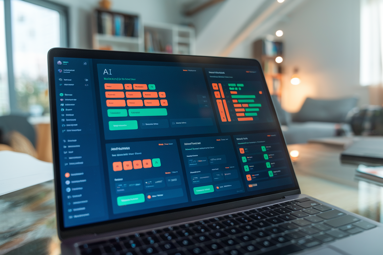 AI for Affiliate Marketing automation tools on a laptop screen