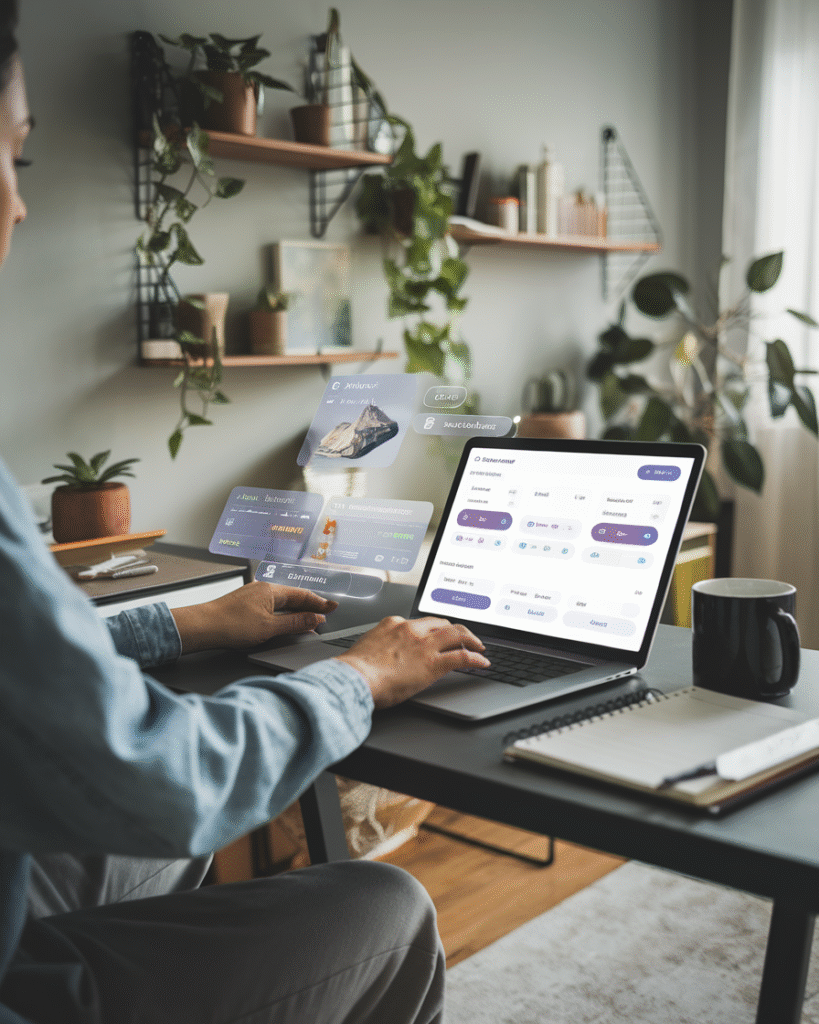  Person using AI agent for planning