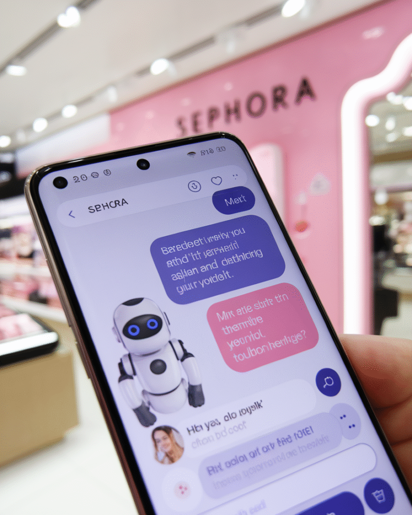 sephora-chatbot-ai-marketing.jpg Sephora chatbot powered by AI for marketing