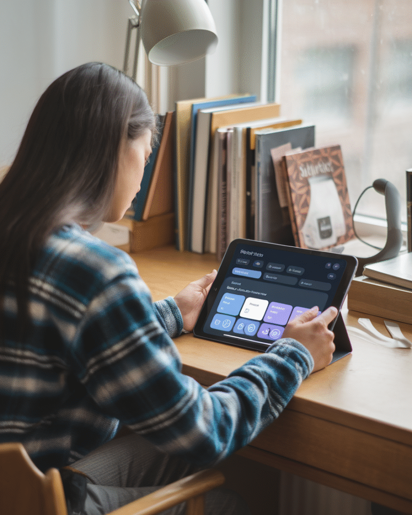 Student using AI study planner