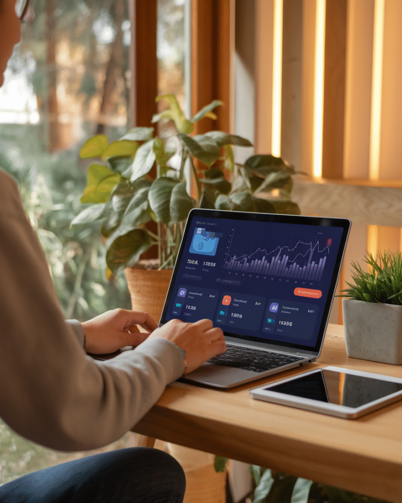 Shopper using AI tools that make online shopping cheaper and faster
